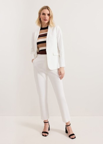 Phase Eight Ulrica Tapereds Trousers White Australia | HR1896547